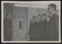 Photograph of Air Force ROTC cadets taking a pledge